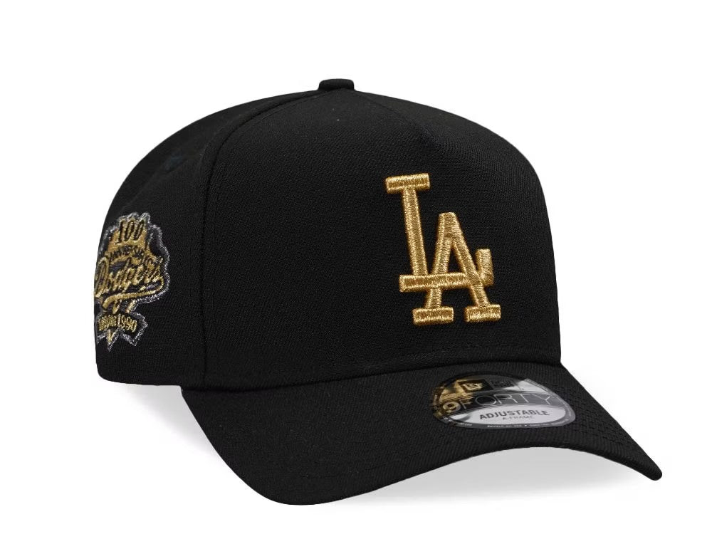 New Era Los Angeles Dodgers 100 Anniversary
Black Gold 9Forty A Frame Snapback Gorra