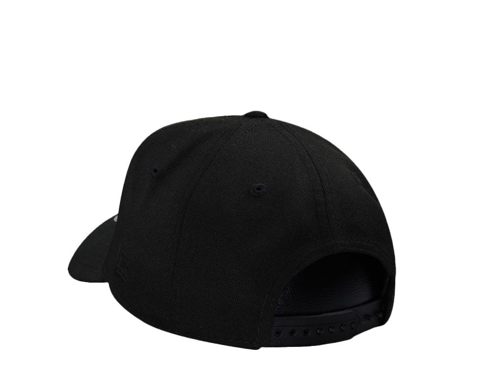 New Era Los Angeles Dodgers Lettering Black 9Forty A Frame Snapback Gorra