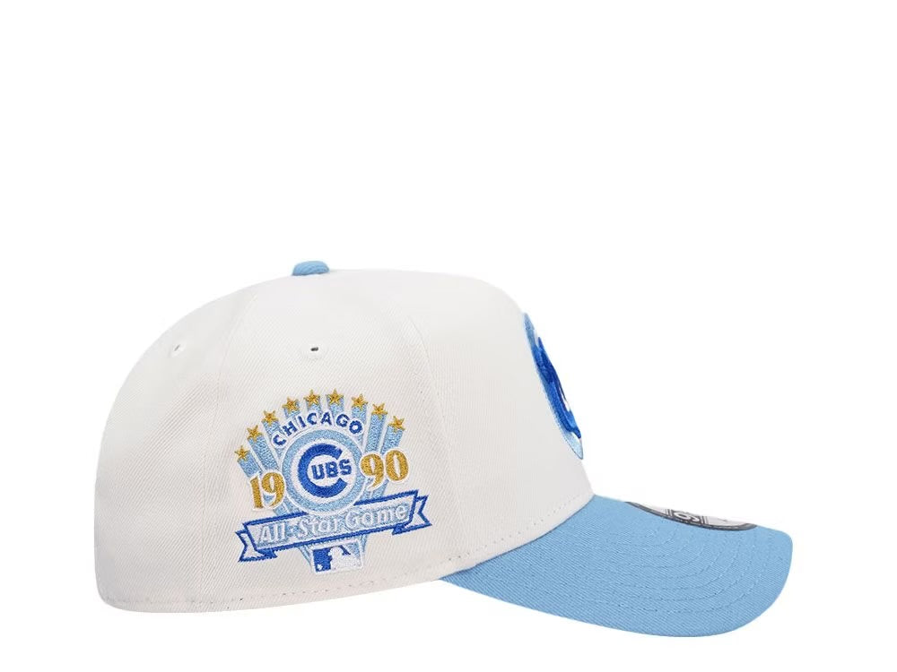 New Era Chicago Cubs All Star Game 1990 Ice Blue Edition 9Forty A Frame Snapback Gorra