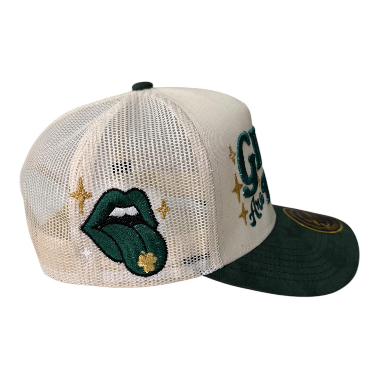 GIRLS ARE DRUGS - BEIGE/VERDE