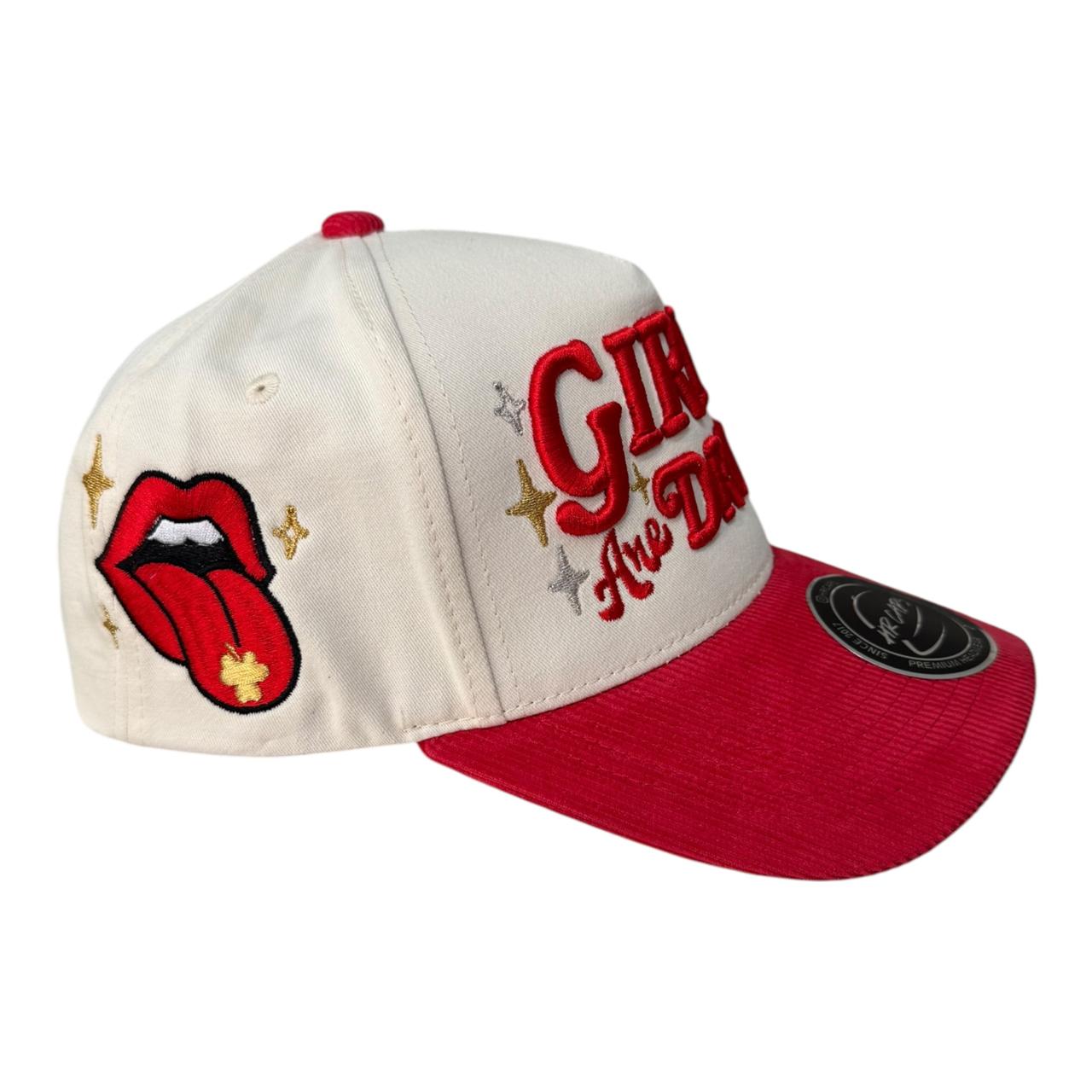 GIRLS ARE DRUGS - BEIGE/ROJO