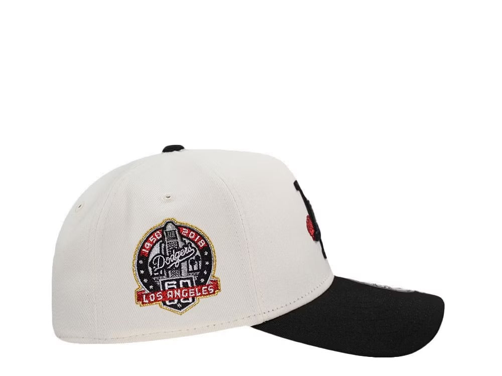 New Era Los Angeles Dodgers Rose 60th
Anniversary Chrome Two Tone Edition 9Forty A
Frame Snapback Gorra