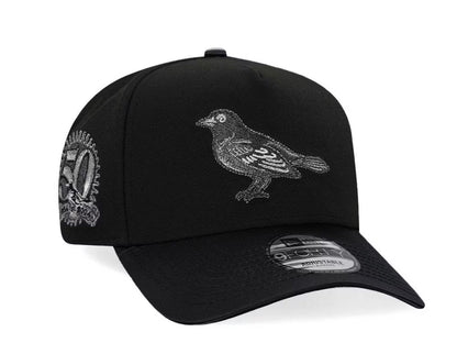 New Era Baltimore Orioles 50th Anniversary Black
Metallic 9Forty A Frame Snapback Gorra