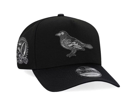 New Era Baltimore Orioles 50th Anniversary Black
Metallic 9Forty A Frame Snapback Gorra