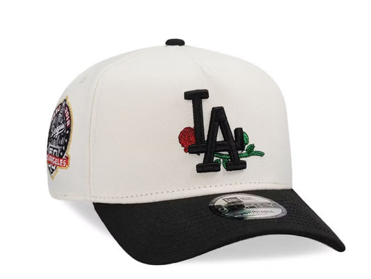 New Era Los Angeles Dodgers Rose 60th
Anniversary Chrome Two Tone Edition 9Forty A
Frame Snapback Gorra