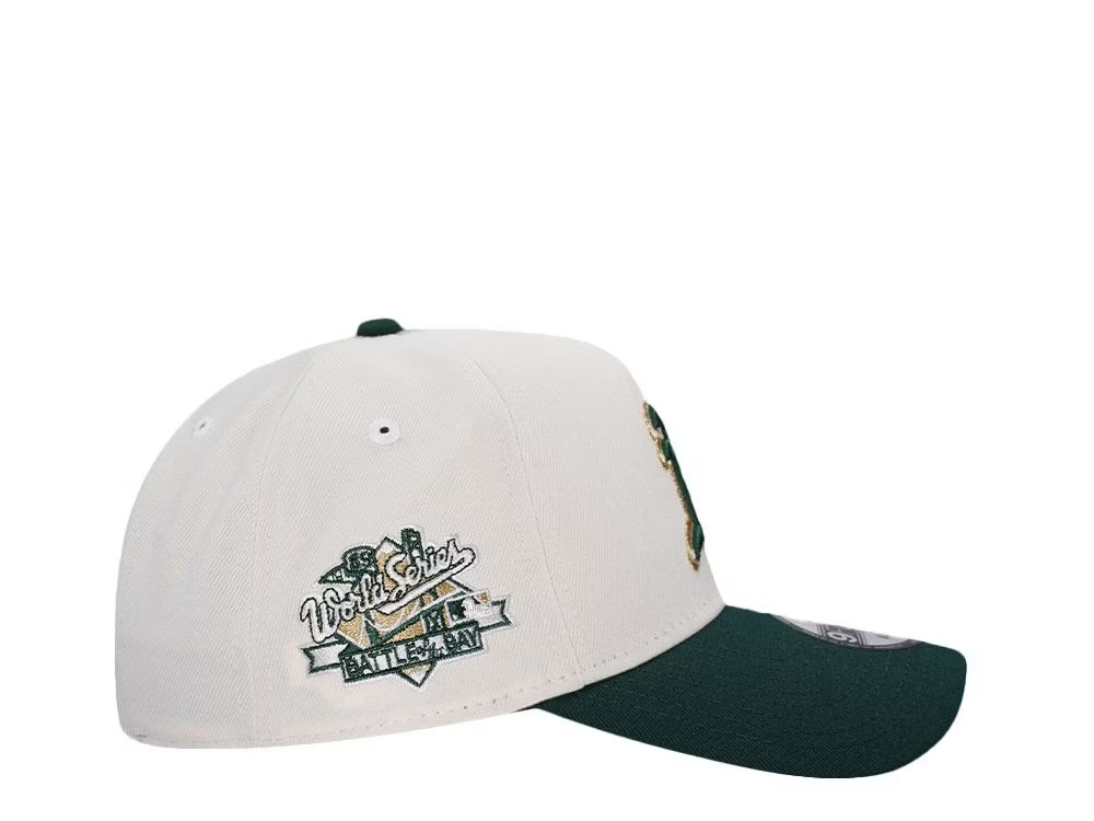 New Era Oakland Athletics World Series 1985
Chrome Two Tone Edition 9Forty A Frame Snapback
Gorra