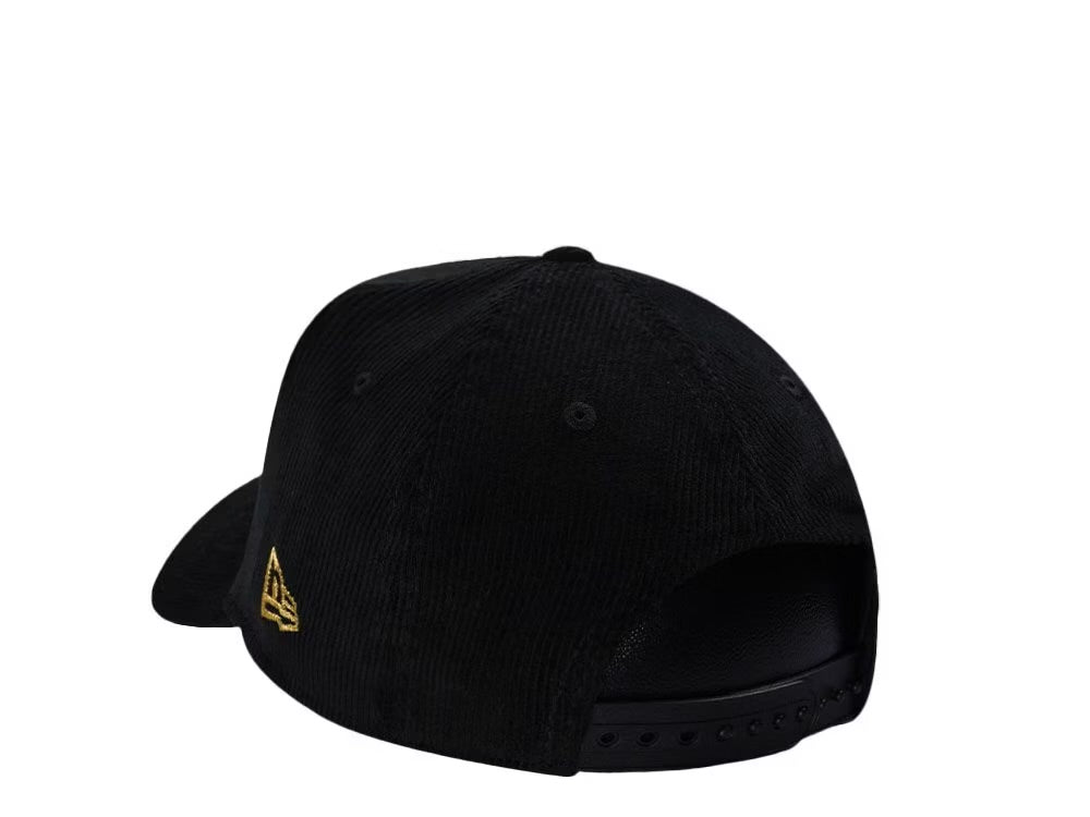 New Era Anaheim Angels 20th Anniversary Black Corduroy Edition 9Forty A Frame Snapback Gorra